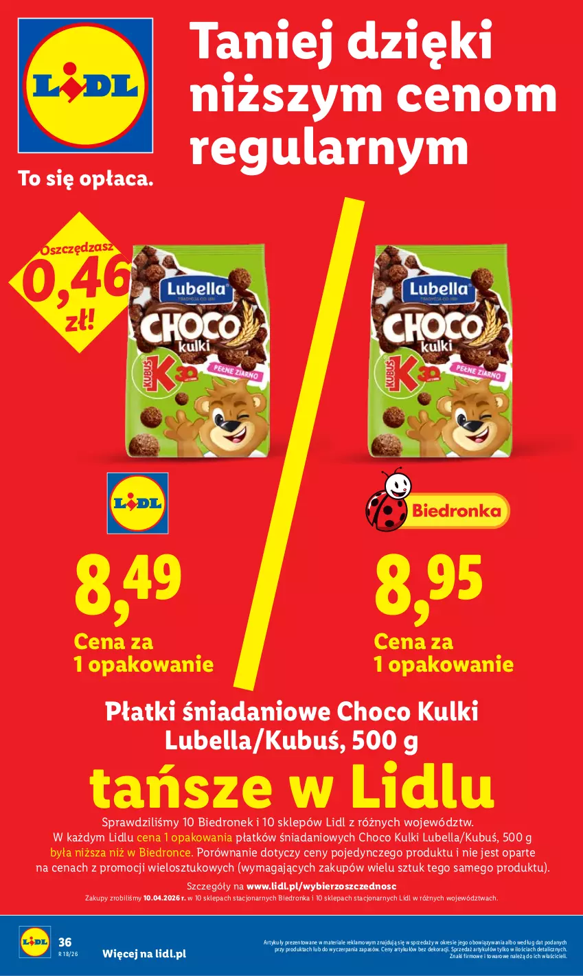 Gazetka promocyjna Lidl - Gazetka ważna od 27.04 do 28.04 - ważna 27.04 do 28.04.2026 - strona 36 - produkty: Bell, Bella, Danio, Kubuś, Lubella, Por