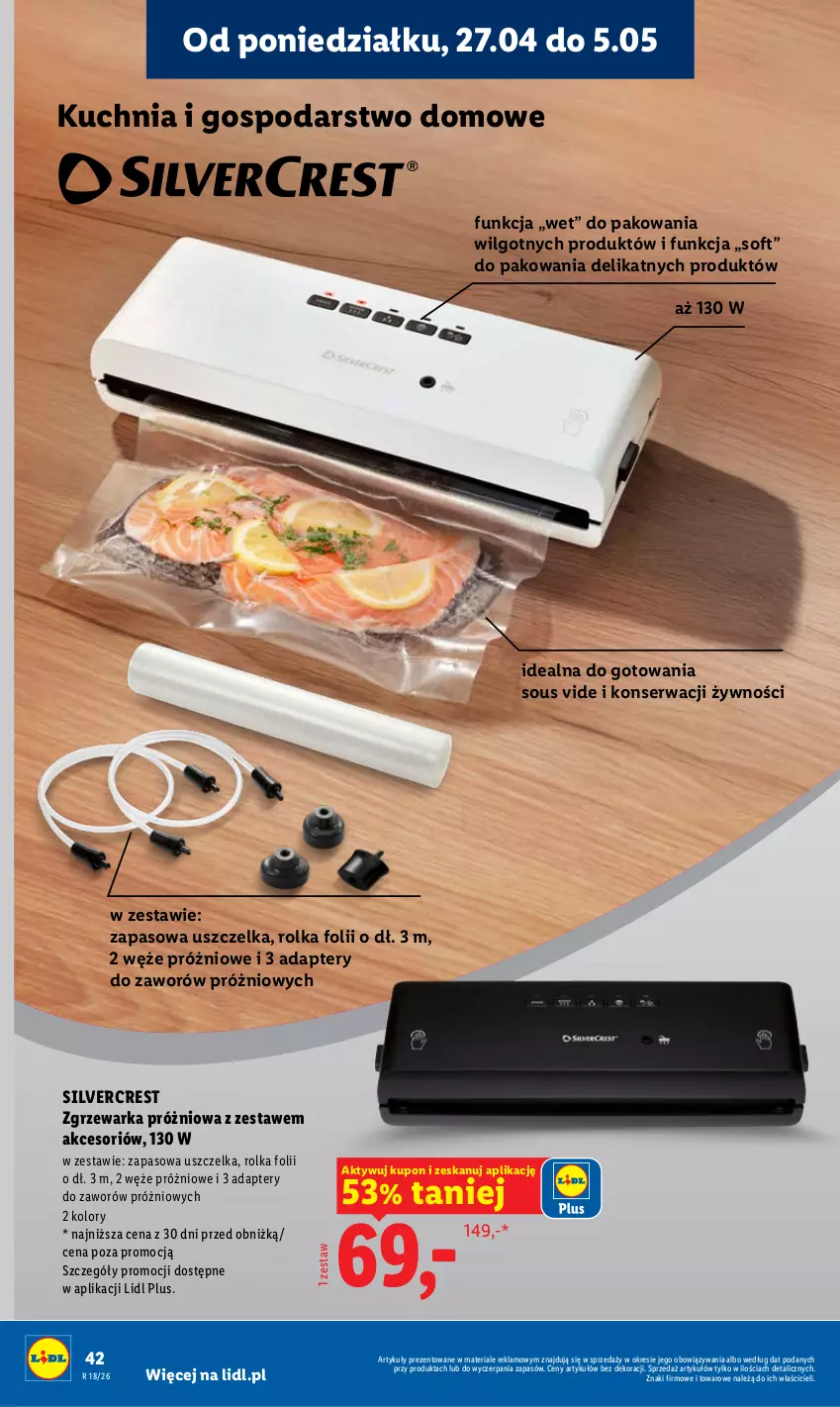 Gazetka promocyjna Lidl - Gazetka ważna od 27.04 do 28.04 - ważna 27.04 do 28.04.2026 - strona 42 - produkty: Kuchnia, LG, Ser, Silvercrest, Warka