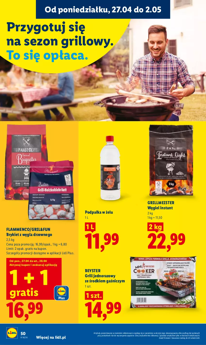Gazetka promocyjna Lidl - Gazetka ważna od 27.04 do 28.04 - ważna 27.04 do 28.04.2026 - strona 50 - produkty: Gra, Grill