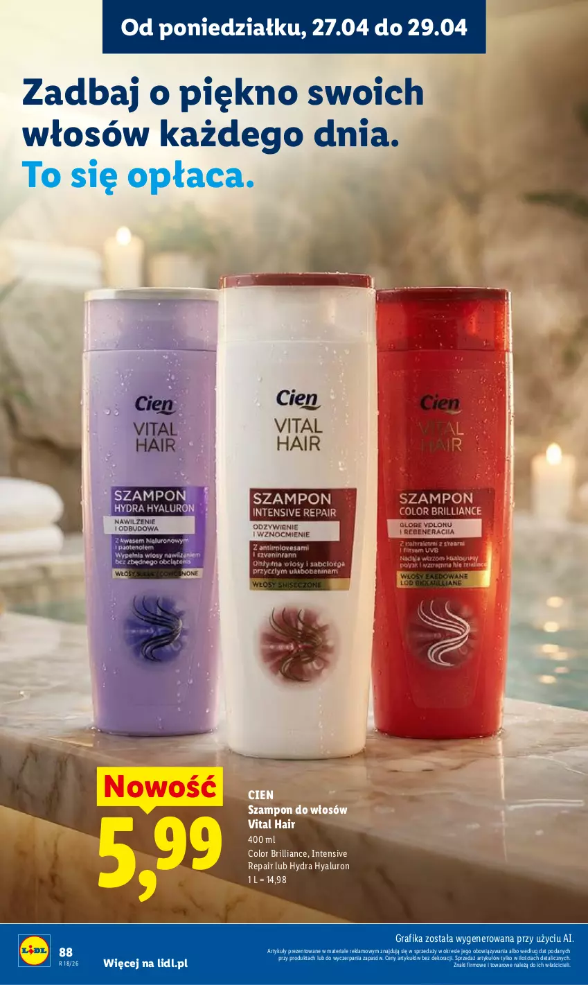 Gazetka promocyjna Lidl - Gazetka ważna od 27.04 do 28.04 - ważna 27.04 do 28.04.2026 - strona 88 - produkty: Gra, Grafika, Szampon