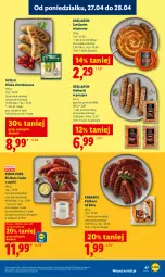 Gazetka promocyjna Lidl - Gazetka ważna od 27.04 do 28.04 - Gazetka - ważna od 28.04 do 28.04.2026 - strona 47 - produkty: Pur, Papryka, PIKOK, Kabanos, Grill, Kiełbasa, Gyros, Kiełbasa śląska