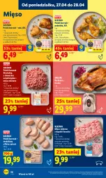 Gazetka promocyjna Lidl - Gazetka ważna od 27.04 do 28.04 - Gazetka - ważna od 28.04 do 28.04.2026 - strona 58 - produkty: Kurczak, Perliczka, Mięso mielone, Tusz, Lion, Mięso