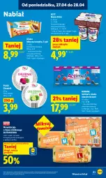 Gazetka promocyjna Lidl - Gazetka ważna od 27.04 do 28.04 - Gazetka - ważna od 28.04 do 28.04.2026 - strona 63 - produkty: Danone, Zott, Jaja, Actimel, Pilos, Mleczna kanapka, Kinder, Monte