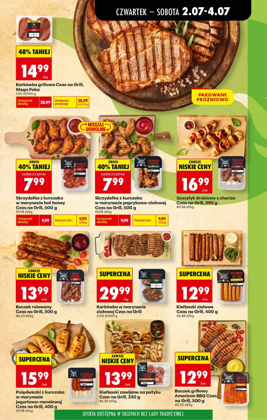 Gazetka promocyjna Biedronka - Od Czwartku - ważna 02.07 do 08.07.2026 - strona 25 - produkty: Boczek, Grill, Jogurt, Kurczak, Polędwiczki z kurczaka, Skrzydełka z kurczaka