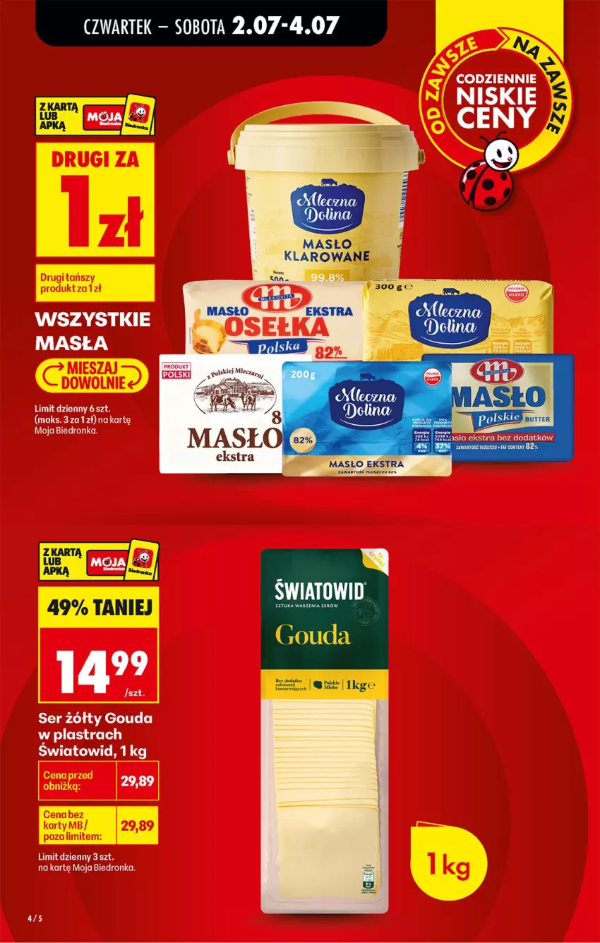 Gazetka promocyjna Biedronka - Od Czwartku - ważna 02.07 do 08.07.2026 - strona 4 - produkty: Gouda, Ser