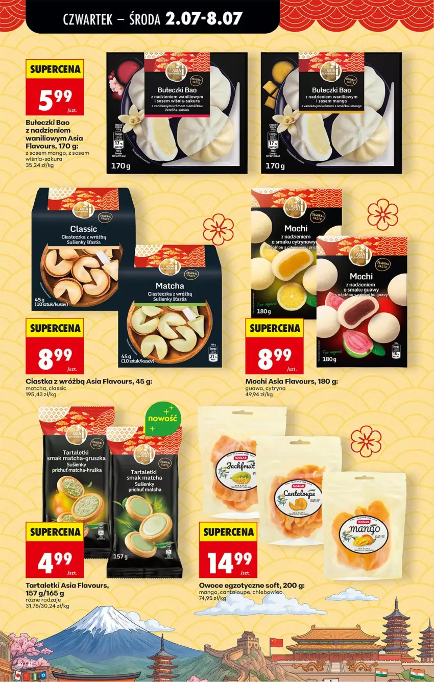 Gazetka promocyjna Biedronka - Od Czwartku - ważna 02.07 do 08.07.2026 - strona 44 - produkty: Bułeczki, Chleb, Ciastka, Mango, Owoce, Sos, Tarta