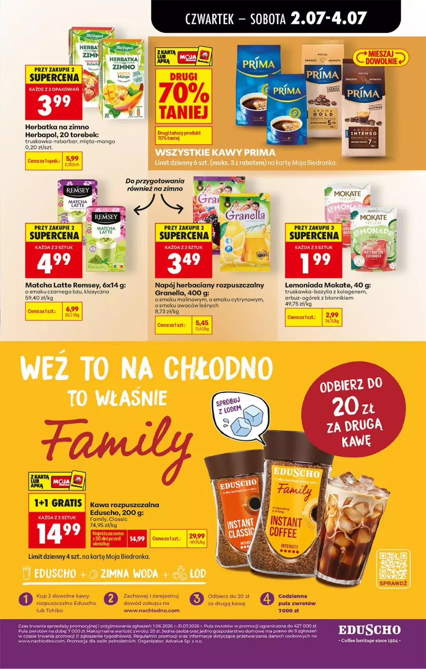 Gazetka promocyjna Biedronka - Od Czwartku - ważna 02.07 do 08.07.2026 - strona 59 - produkty: Arbuz, Bazyl, Bazylia, Fa, Gra, Herbapol, Kawa, Kawa rozpuszczalna, Koc, Kolagen, Lemoniada, Mango, Mięta, Napój, Ogórek