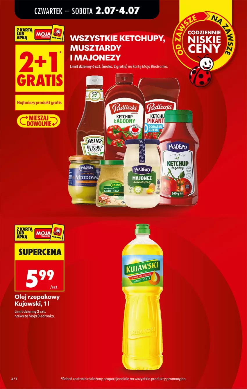 Gazetka promocyjna Biedronka - Od Czwartku - ważna 02.07 do 08.07.2026 - strona 6 - produkty: Gra, Ketchup, Majonez, Mus, Por