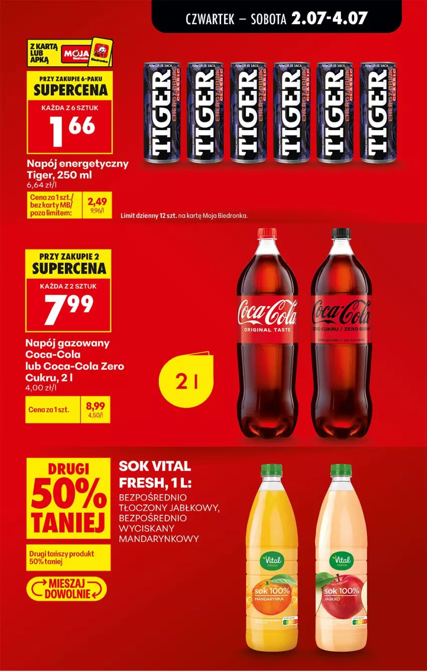 Gazetka promocyjna Biedronka - Od Czwartku - ważna 02.07 do 08.07.2026 - strona 9 - produkty: Coca-Cola, Napój, Napój energetyczny, Napój gazowany, Sok
