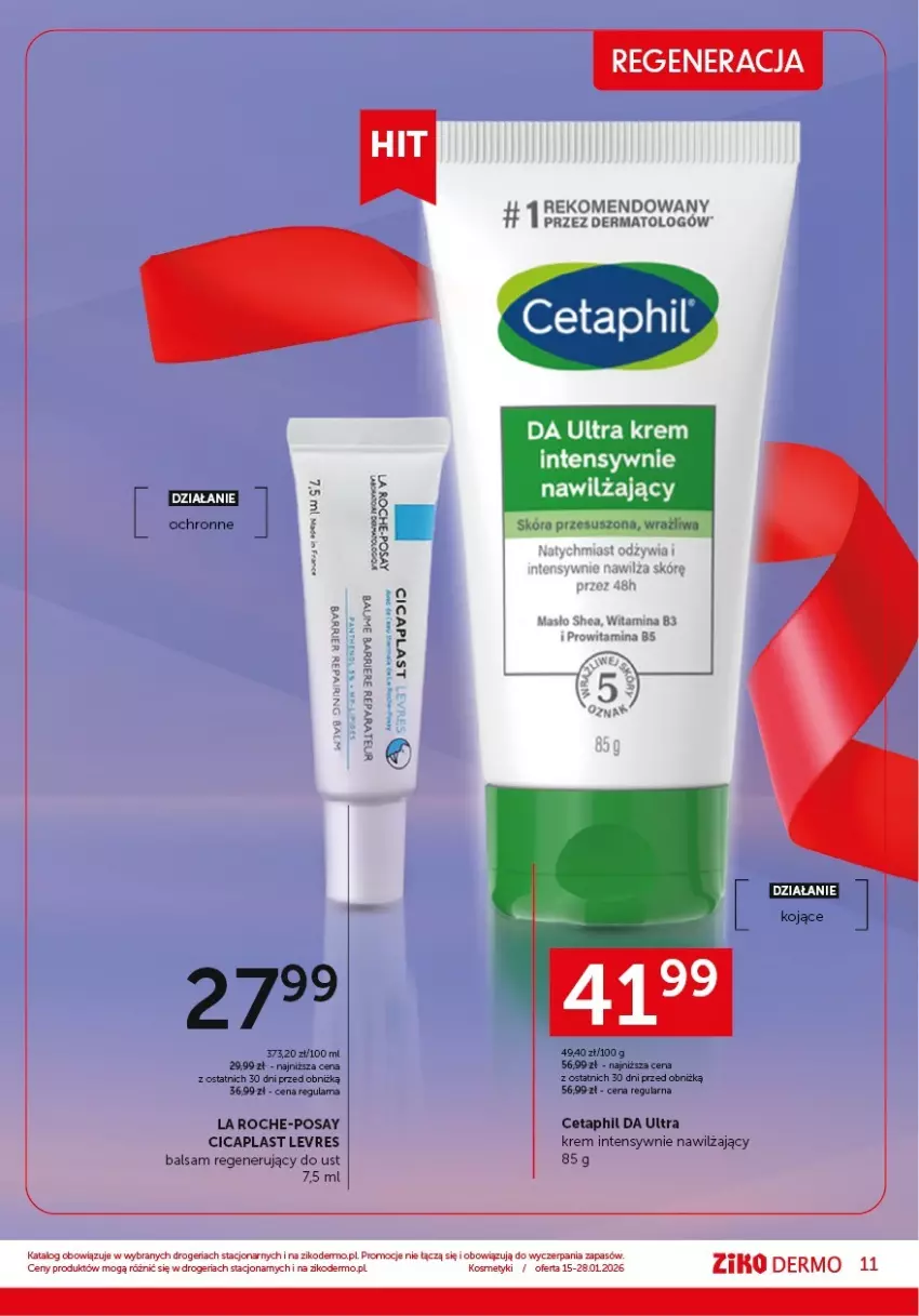 Gazetka promocyjna Ziko - Gazetka Ziko Dermo - ważna 15.01 do 28.01.2026 - strona 11 - produkty: Cetaphil, Fa, Gry, La Roche-Posay, Masło