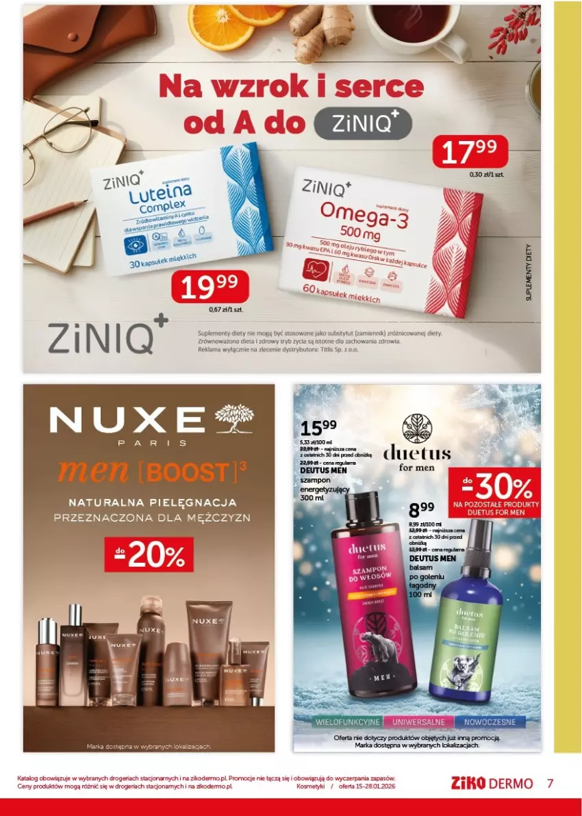 Gazetka promocyjna Ziko - Gazetka Ziko Dermo - ważna 15.01 do 28.01.2026 - strona 7 - produkty: Nuxe