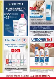 Gazetka promocyjna Ziko - Gazetka Ziko Dermo - Gazetka - ważna od 28.01 do 28.01.2026 - strona 18 - produkty: Piec, Top, Por, Gra, Bioderma, Lactacyd, Rama, Ryba, Dezodorant, Zdrowie, LANA, Undofen, Apteka, Atoderm, Miska