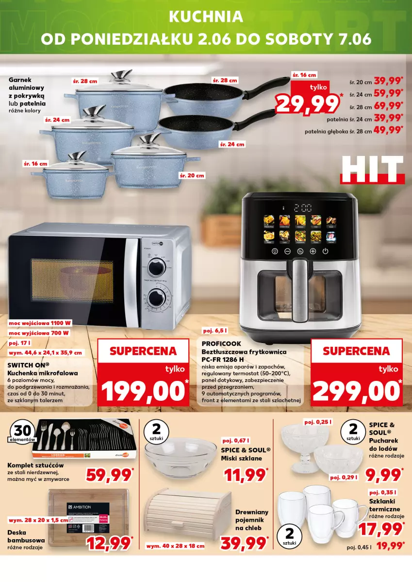 Gazetka promocyjna Kaufland - Mocny Start - ważna 02.06 do 04.06.2025 - strona 22 - produkty: Fa, Gra, Kuchenka mikrofalowa, Lanki, Patelnia, Piec, Pojemnik, Talerz, Termos