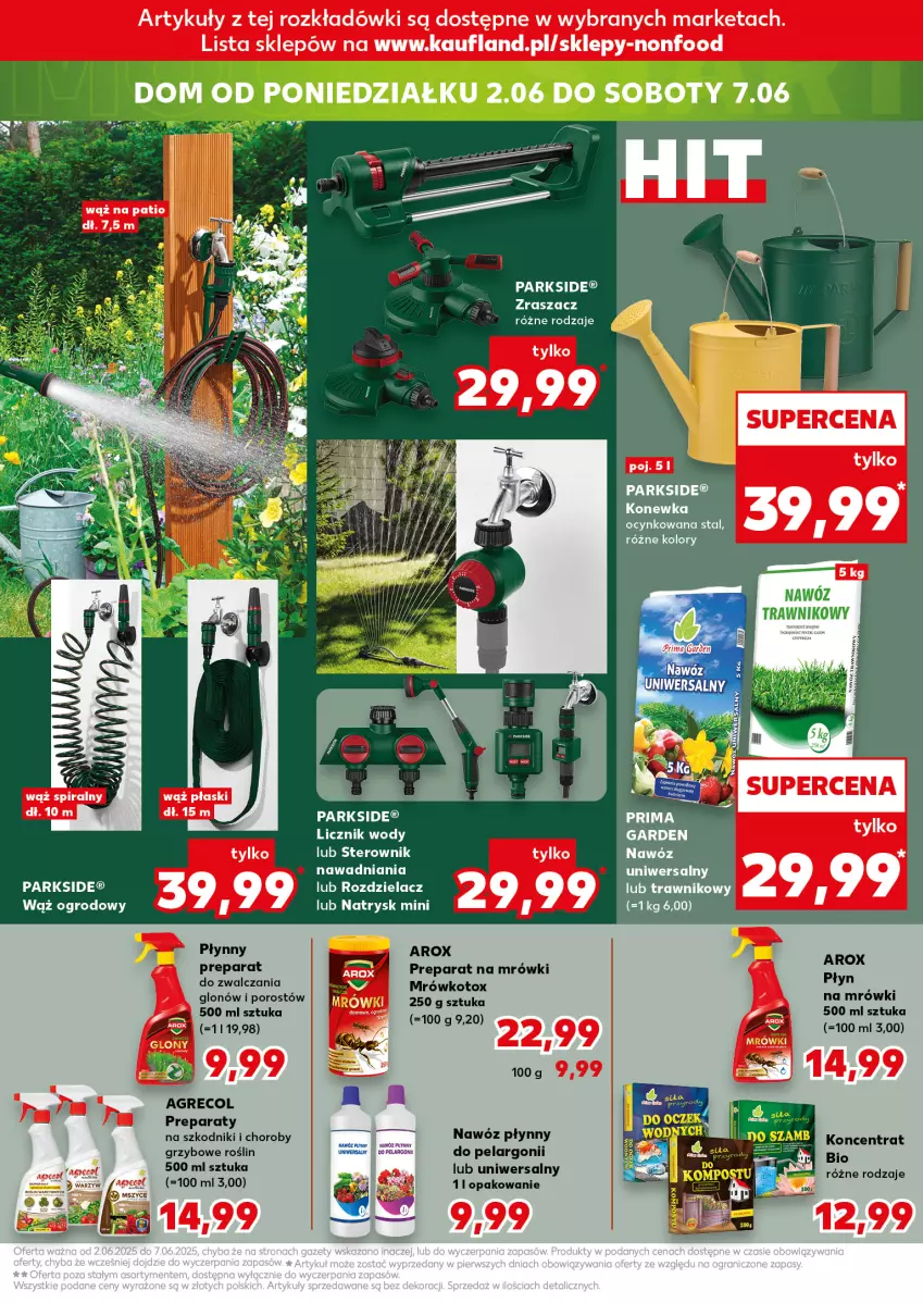 Gazetka promocyjna Kaufland - Mocny Start - ważna 02.06 do 04.06.2025 - strona 25 - produkty: Konewka, Nawóz, Parkside, Por