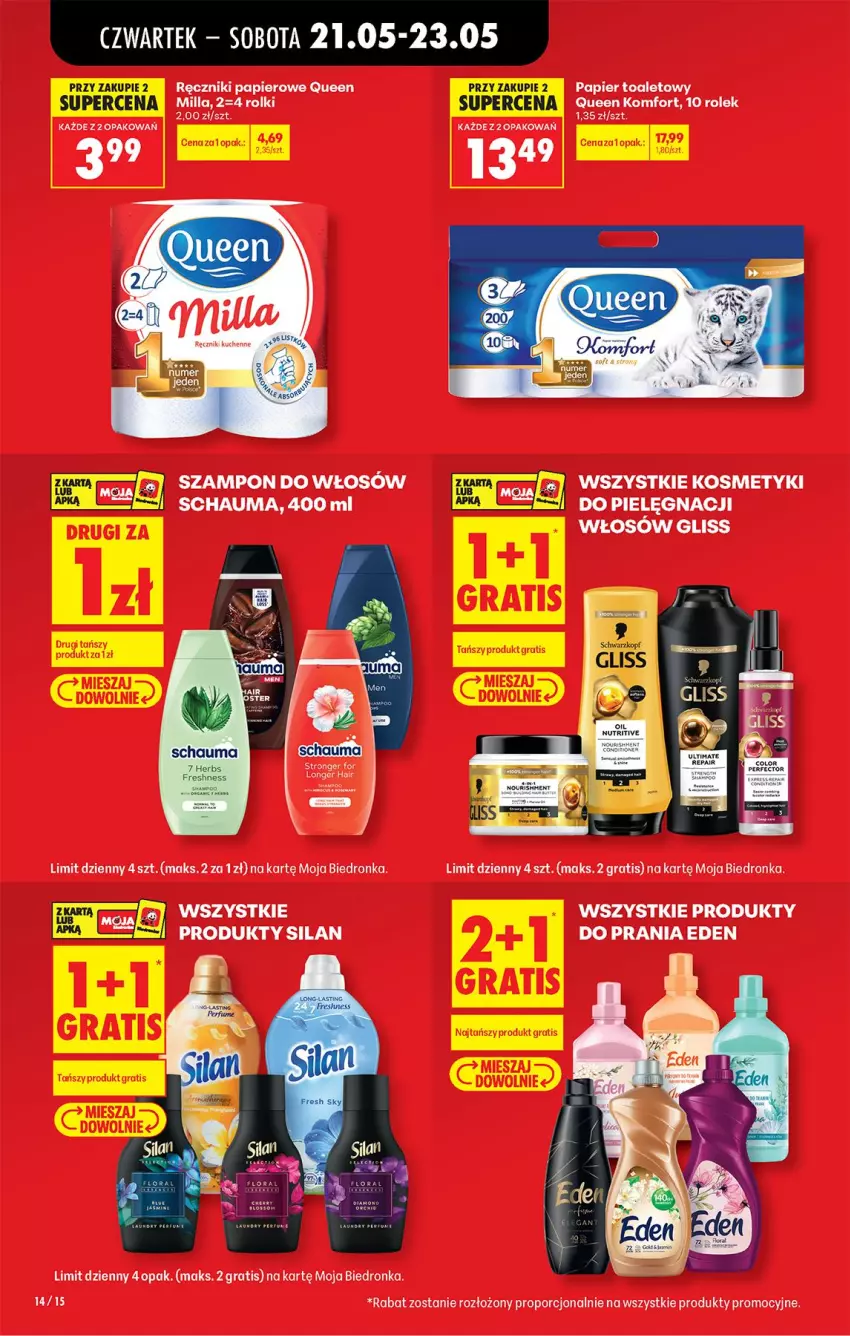 Gazetka promocyjna Biedronka - Od Czwartku - ważna 21.05 do 27.05.2026 - strona 16 - produkty: Gra, Papier, Papier toaletowy, Por, Ręcznik, Ręczniki papierowe, Ser, Szampon
