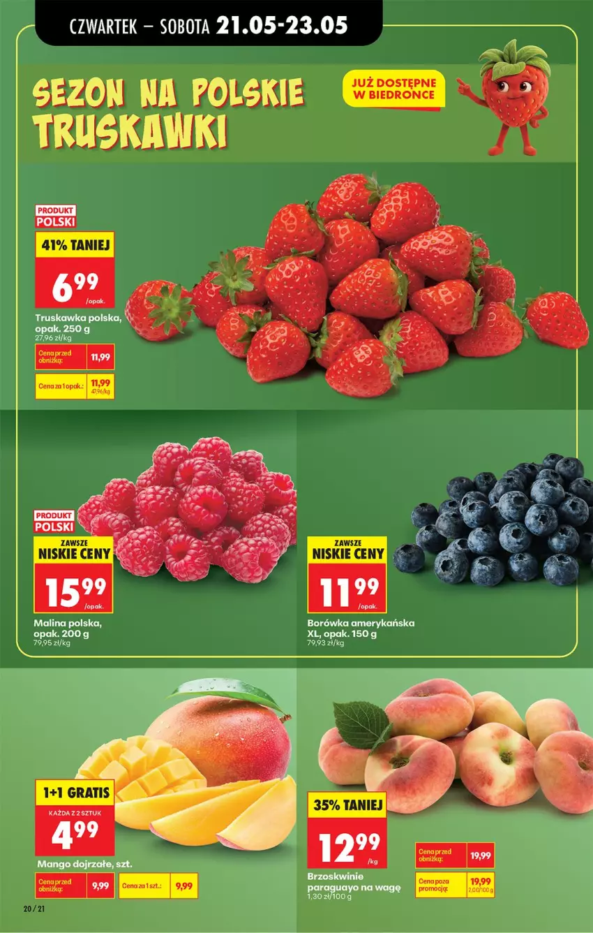 Gazetka promocyjna Biedronka - Od Czwartku - ważna 21.05 do 27.05.2026 - strona 22 - produkty: Borówka, Borówka amerykańska