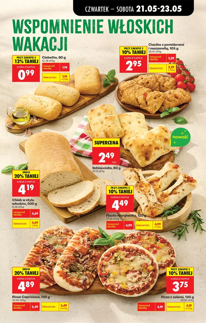Gazetka promocyjna Biedronka - Od Czwartku - ważna 21.05 do 27.05.2026 - strona 31 - produkty: Chia, Chleb, Ciabatta, Pizza, Salami