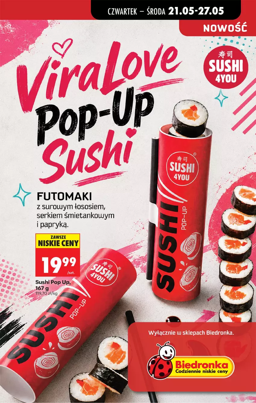 Gazetka promocyjna Biedronka - Od Czwartku - ważna 21.05 do 27.05.2026 - strona 35 - produkty: Ser, Sos, Sushi