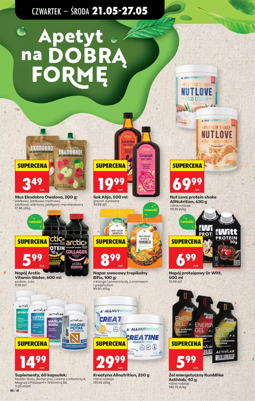 Gazetka promocyjna Biedronka - Od Czwartku - ważna 21.05 do 27.05.2026 - strona 46 - produkty: Ananas, Gra, Granat, Grejpfrut, Magnez, Mango, Mus, Napój, Sok