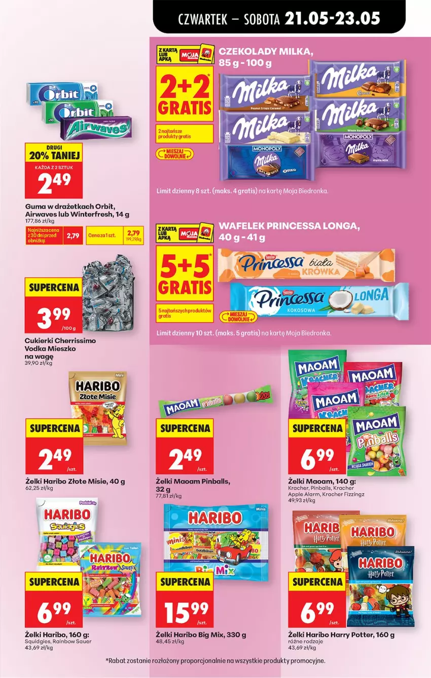 Gazetka promocyjna Biedronka - Od Czwartku - ważna 21.05 do 27.05.2026 - strona 49 - produkty: Cukier, Cukierki, Haribo, Harry Potter, NBA, Orbit, Por