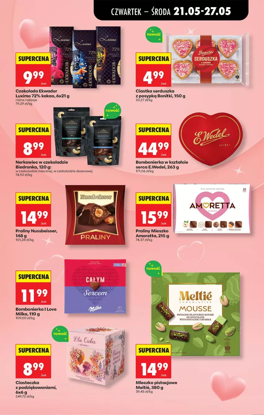 Gazetka promocyjna Biedronka - Od Czwartku - ważna 21.05 do 27.05.2026 - strona 5 - produkty: Bonitki, Ciastka, Czekolada, Deser, Kakao, Milka, Mleczko, Praliny, Rum, Ser