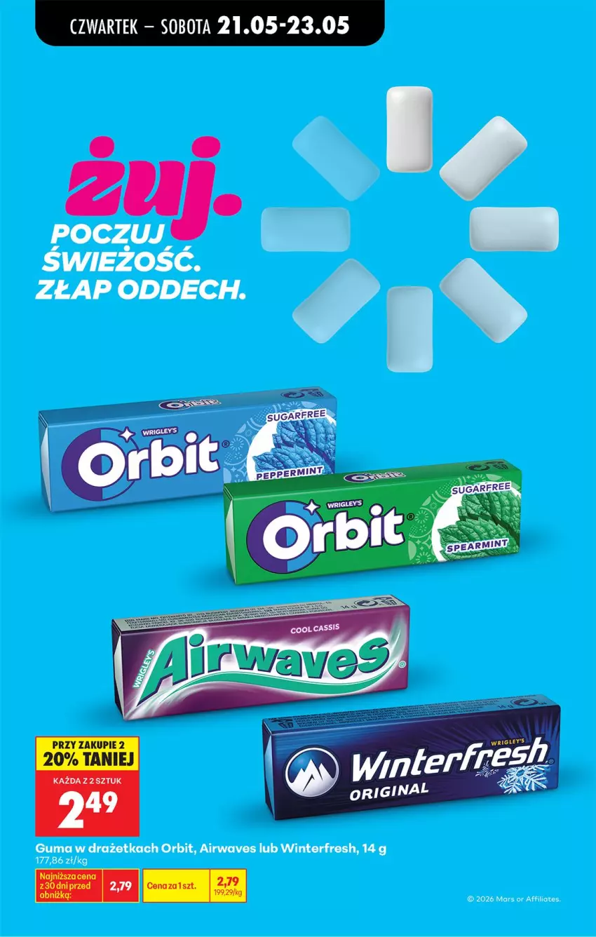Gazetka promocyjna Biedronka - Od Czwartku - ważna 21.05 do 27.05.2026 - strona 52 - produkty: Mars, Orbit