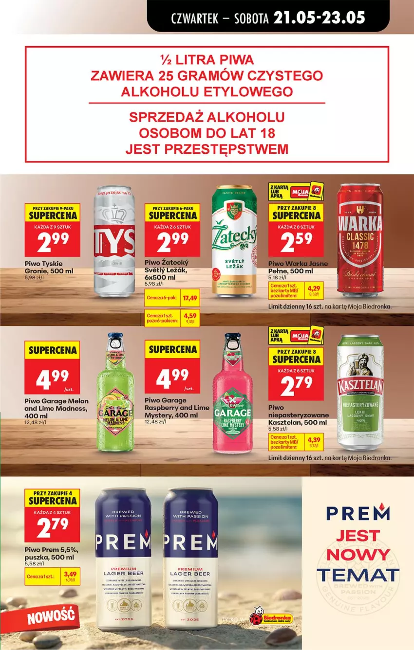 Gazetka promocyjna Biedronka - Od Czwartku - ważna 21.05 do 27.05.2026 - strona 57 - produkty: Fa, Gala, Hask, Melon, Piwo, Tyskie, Warka