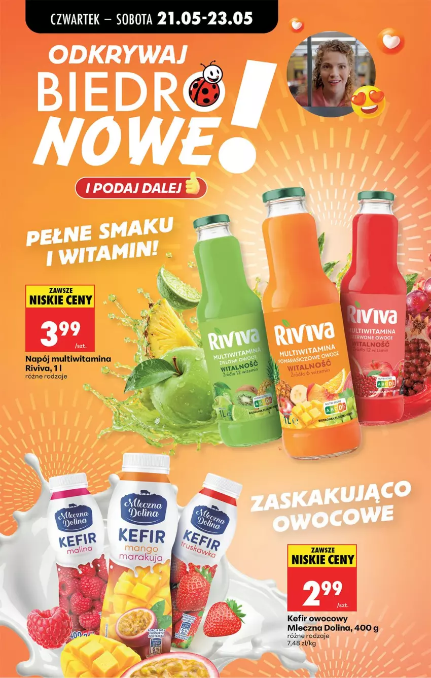 Gazetka promocyjna Biedronka - Od Czwartku - ważna 21.05 do 27.05.2026 - strona 68 - produkty: Kefir, Napój