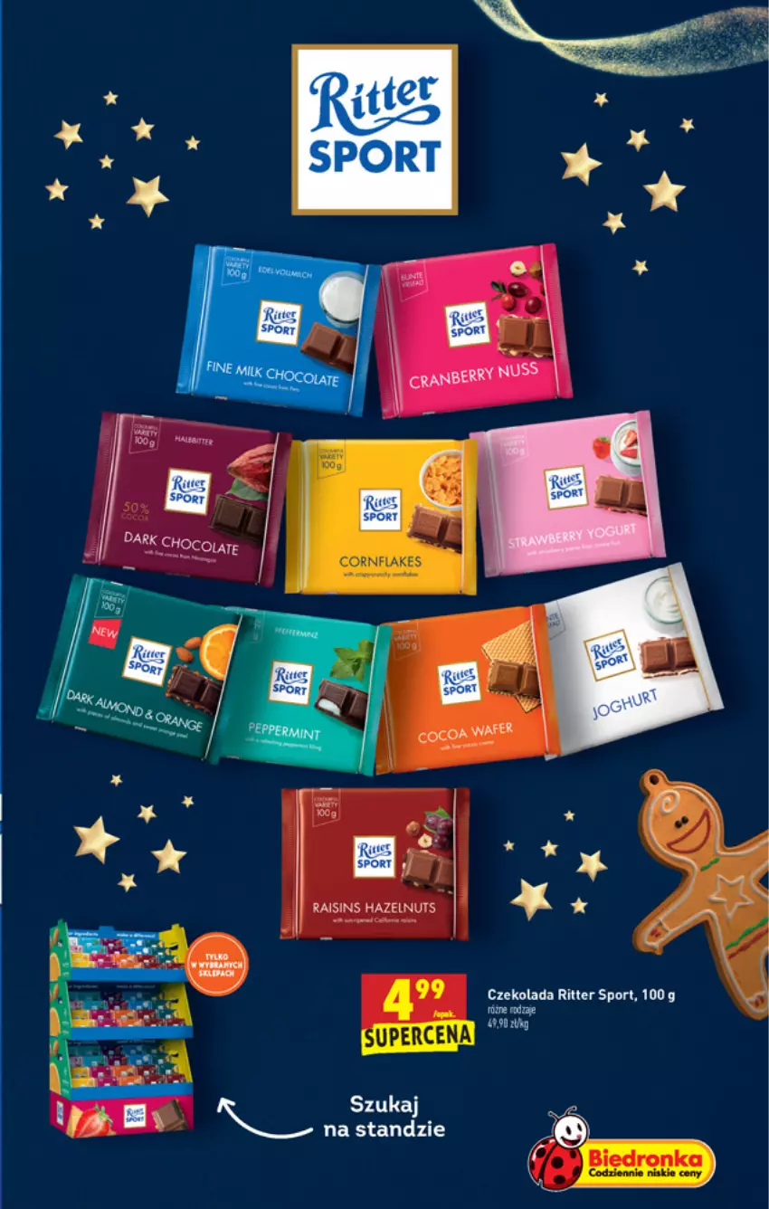 Gazetka promocyjna Biedronka - Wigilia - ważna 16.12 do 22.12.2021 - strona 29 - produkty: Czekolada, Por, Ritter Sport, Sport