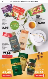 Gazetka promocyjna Netto - Gazetka spożywcza - Gazetka - ważna od 19.03 do 19.03.2022 - strona 14 - produkty: Kawa rozpuszczalna, Kawa ziarnista, Kawa, Jacobs Krönung, Lipton, Jacobs, Herbata