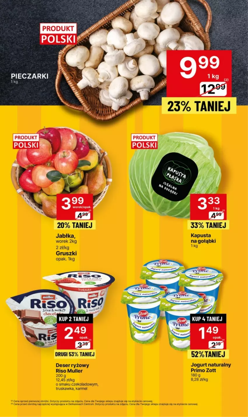 Gazetka promocyjna Delikatesy Centrum - Gazetka DC44 pon-sr - ważna 13.11 do 15.11.2023 - strona 7 - produkty: Deser, Gruszki, Jabłka, Jogurt, Jogurt naturalny, Rum, Ryż, Ser, Zott