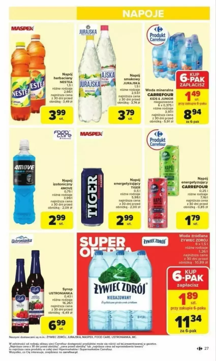 Gazetka promocyjna Carrefour - ważna 24.02 do 01.03.2025 - strona 20 - produkty: HP, Napój, Nestea, Syrop, Tiger, Woda, Woda mineralna