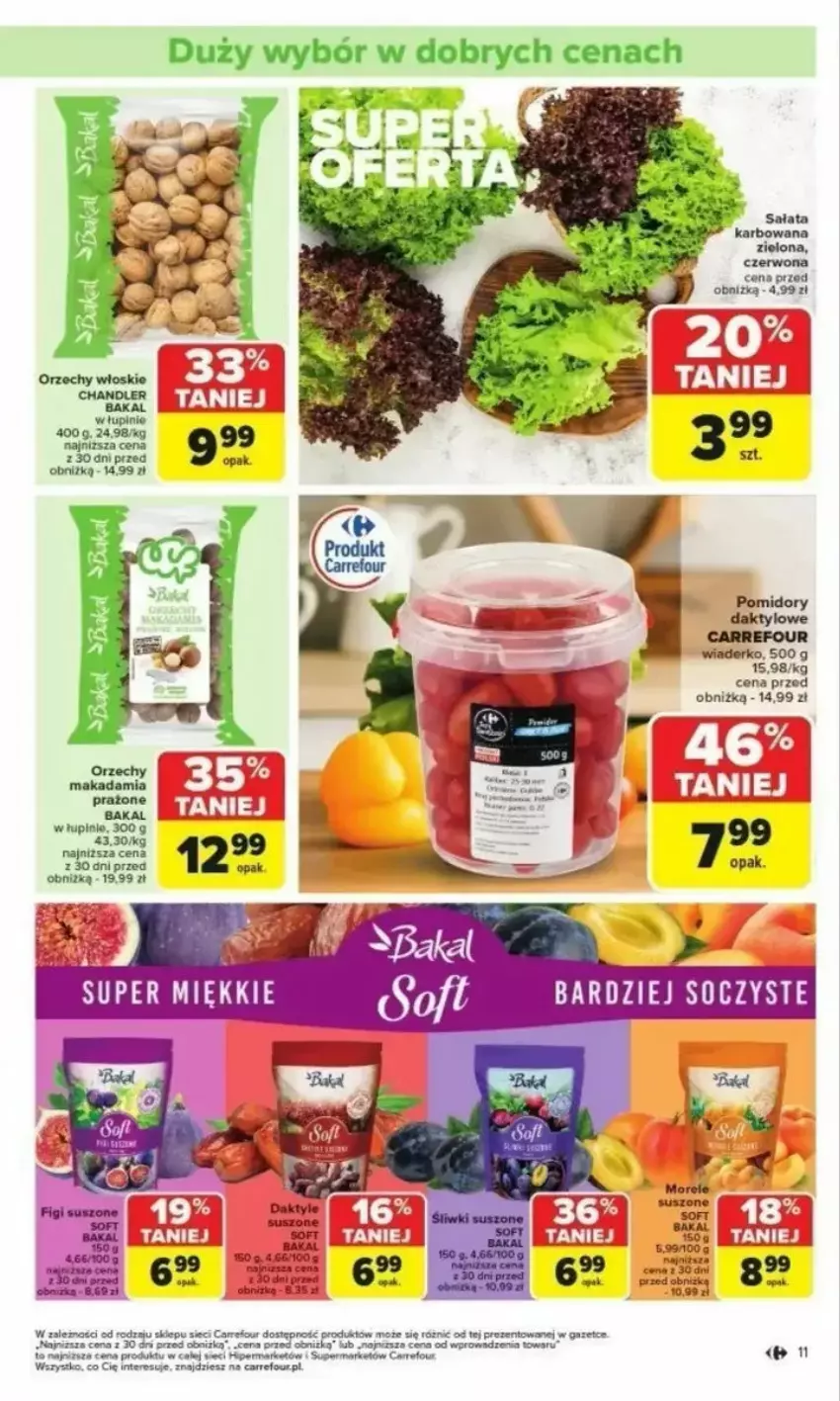 Gazetka promocyjna Carrefour - ważna 24.02 do 01.03.2025 - strona 3 - produkty: Daktyle, Fa, Pomidory, Sałat