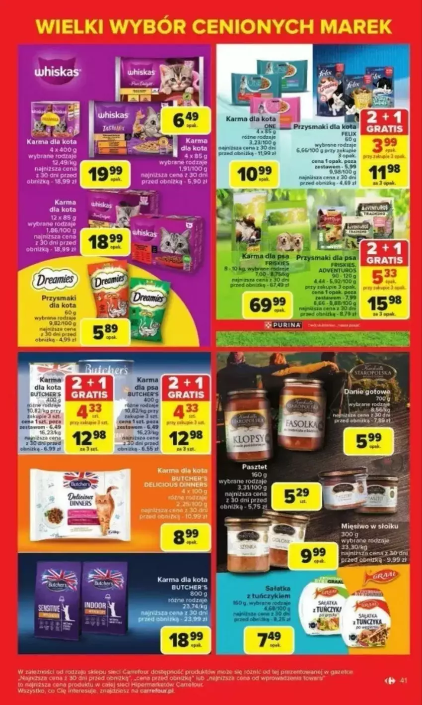 Gazetka promocyjna Carrefour - ważna 24.02 do 01.03.2025 - strona 36 - produkty: Butcher's, Fa, Pasztet, Por, Przysmaki