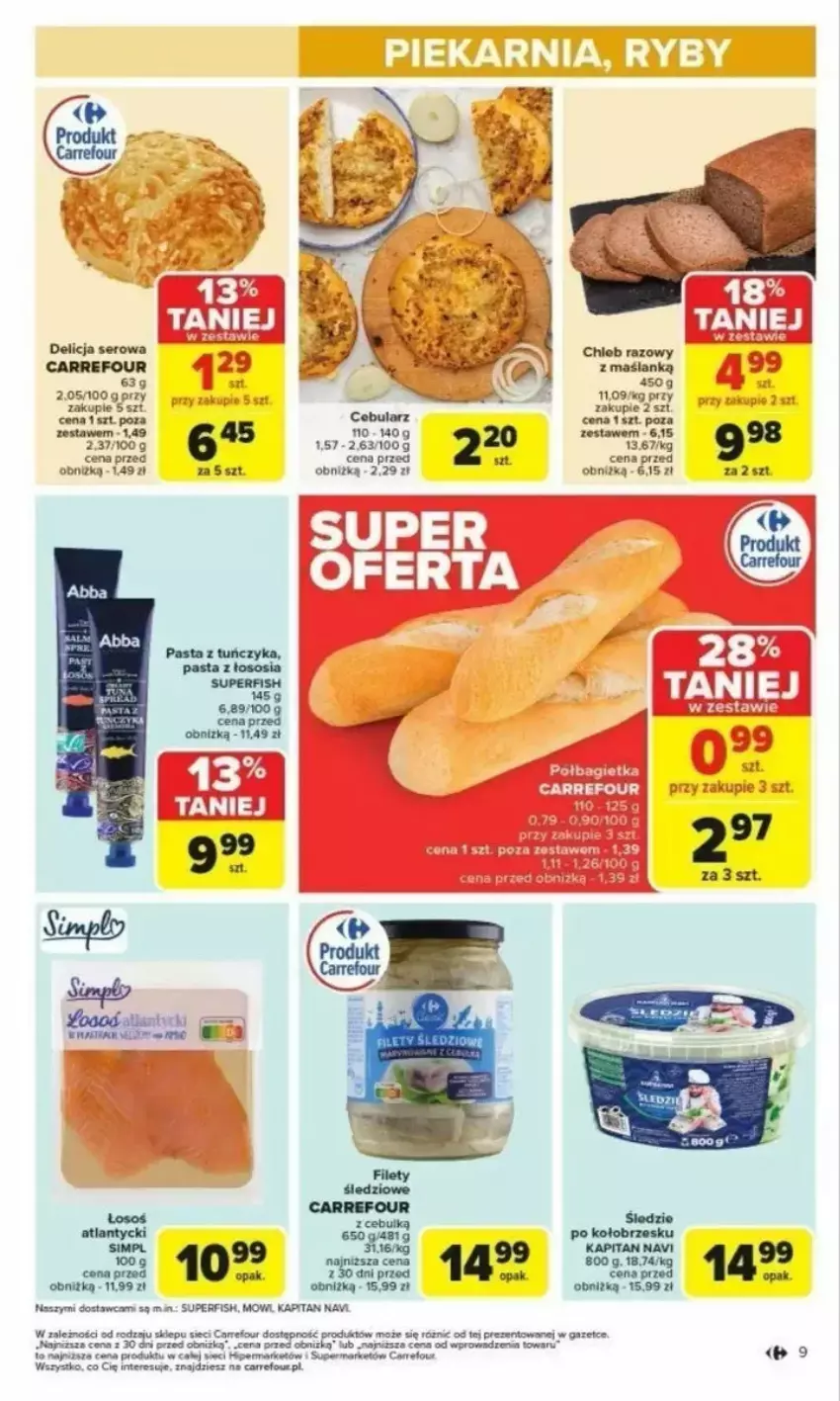 Gazetka promocyjna Carrefour - ważna 24.02 do 01.03.2025 - strona 59 - produkty: Cebula, Chleb, Delicja serowa, HP, Por, Ser, Sos, Tuńczyk