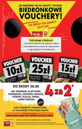 Gazetka promocyjna Biedronka - Vouchery na srode - Gazetka - ważna od 28.08 do 28.08.2024 - strona 1 - produkty: Ser, Gra, Lunch box, Papier, Piórnik, Plecak, Olej, Meble