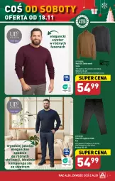 Gazetka promocyjna Aldi - Artykuły przemysłowe i tekstylia - Gazetka - ważna od 18.11 do 18.11.2023 - strona 9 - produkty: Sweter, Sok, Wełna, Moda, Spodnie, Fa