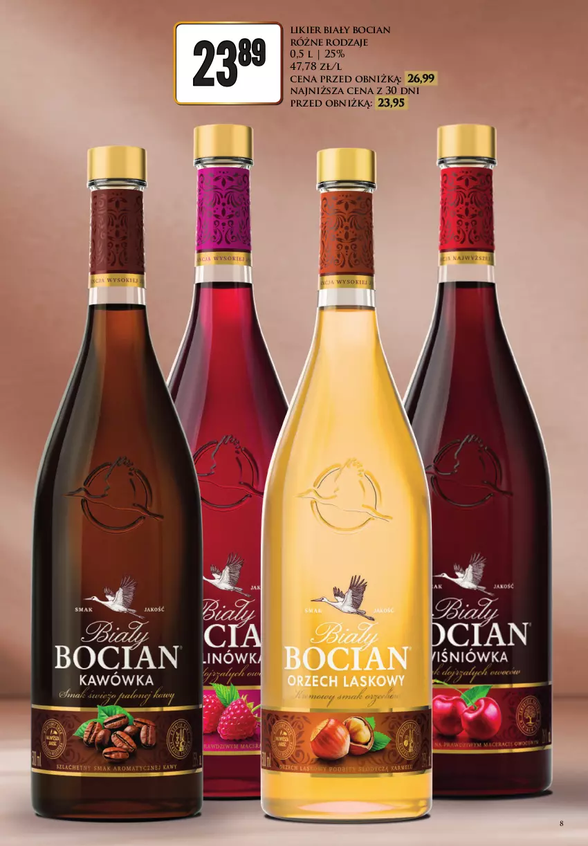 Gazetka promocyjna Dino - Katalog alkoholowy - ważna 31.08 do 05.09.2026 - strona 8 - produkty: Biały Bocian, Likier