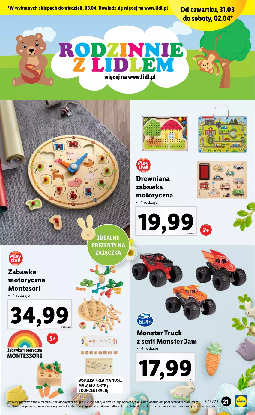 Gazetka promocyjna Lidl - GAZETKA - ważna 28.03 do 03.04.2022 - strona 21 - produkty: Monster truck, Monte, Ser, Zabawka