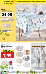 Gazetka promocyjna Lidl - GAZETKA - Gazetka - ważna od 03.04 do 03.04.2022 - strona 24 - produkty: Stół, Ręcznik, Obrus