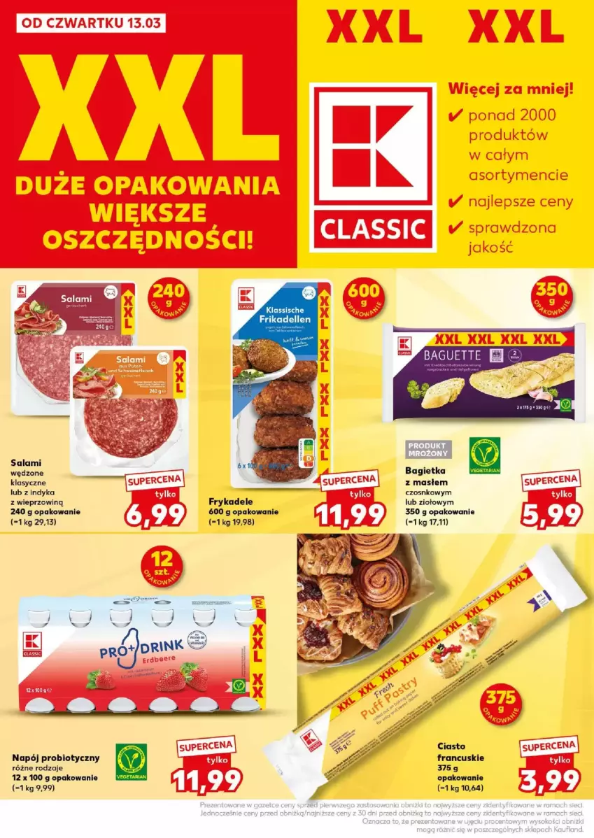 Gazetka promocyjna Kaufland - ważna 15.03 do 15.03.2025 - strona 15 - produkty: Bagietka, BIC, Ciasto francuskie, Dell, Fa, Napój, Rama, Salami, Ser, Sok