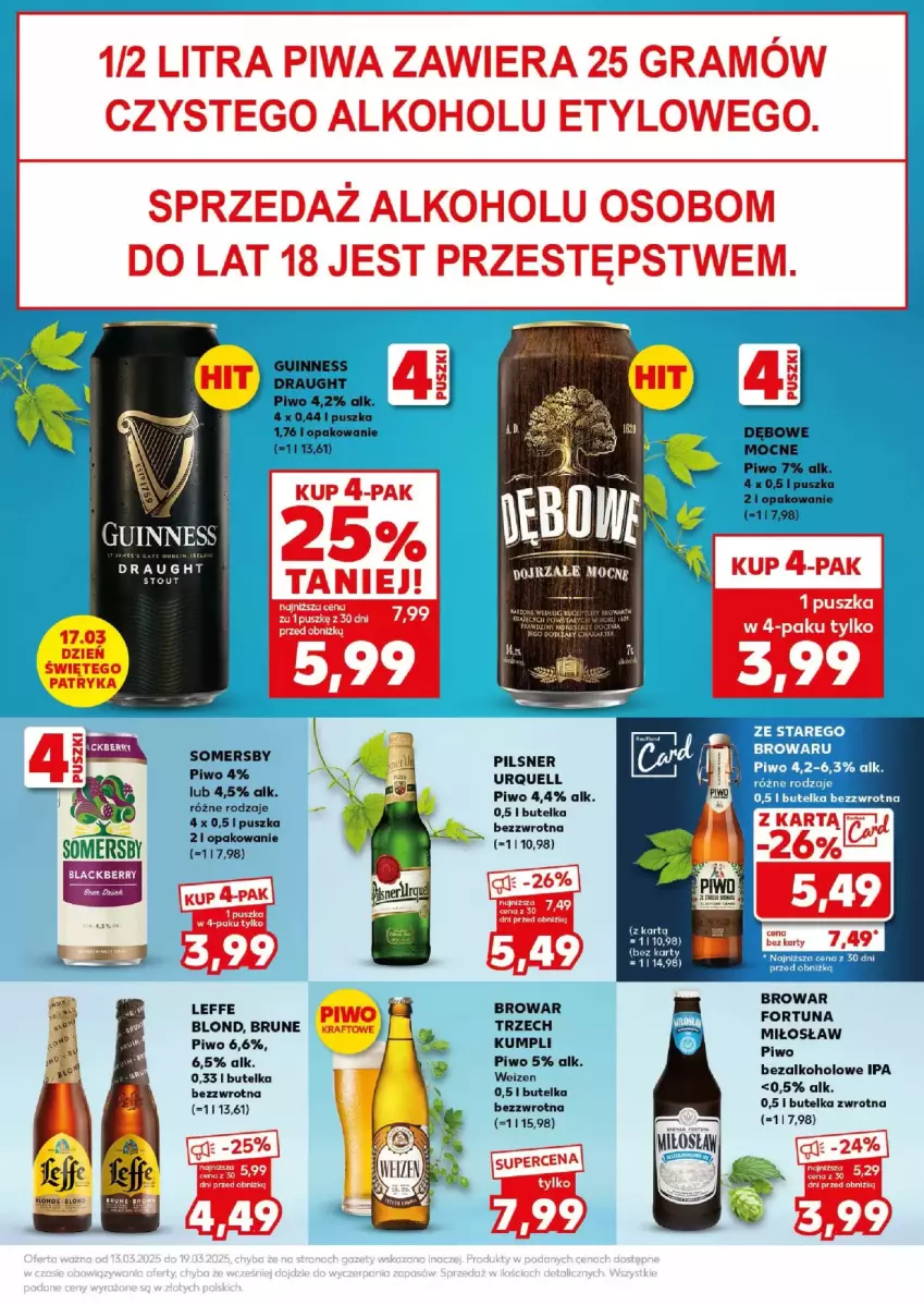 Gazetka promocyjna Kaufland - ważna 15.03 do 15.03.2025 - strona 3 - produkty: Fortuna, Gra, Lack, Olej, Piwa, Piwo