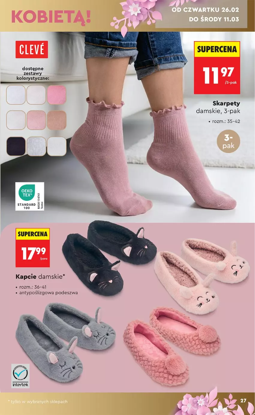 Gazetka promocyjna Biedronka - Okazje Tygodnia - ważna 21.02 do 07.03.2026 - strona 27 - produkty: Kapcie, Karp