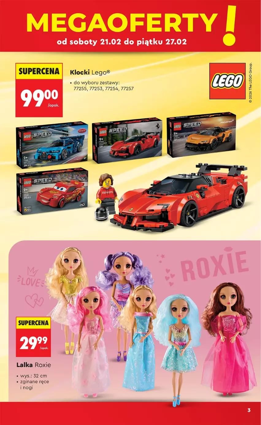 Gazetka promocyjna Biedronka - Okazje Tygodnia - ważna 21.02 do 07.03.2026 - strona 3 - produkty: Gin, Klocki, Lalka, LEGO