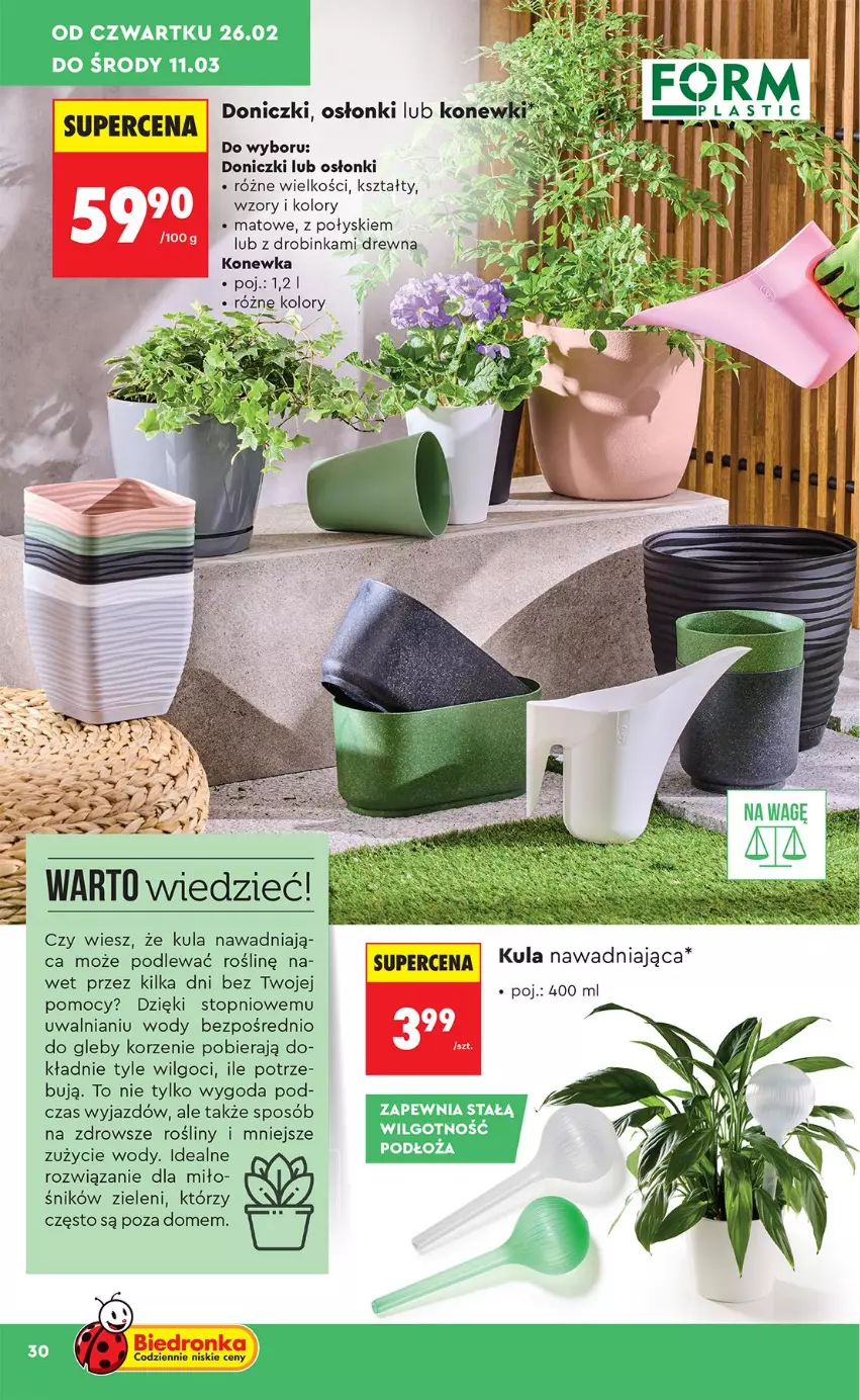 Gazetka promocyjna Biedronka - Okazje Tygodnia - ważna 21.02 do 07.03.2026 - strona 30 - produkty: Inka, Konewka, LG, Top