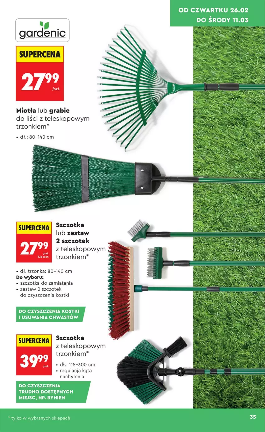 Gazetka promocyjna Biedronka - Okazje Tygodnia - ważna 21.02 do 07.03.2026 - strona 35 - produkty: Fa, Feta, Gra, Miotła, Szczotka, Teleskop