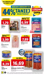 Gazetka promocyjna Lidl - GAZETKA - Gazetka - ważna od 17.06 do 17.06.2023 - strona 24 - produkty: Polędwica, Ser, Szynka wieprzowa, Parówki, Szynka, PIKOK, Morliny, Kabanos, Berlinki