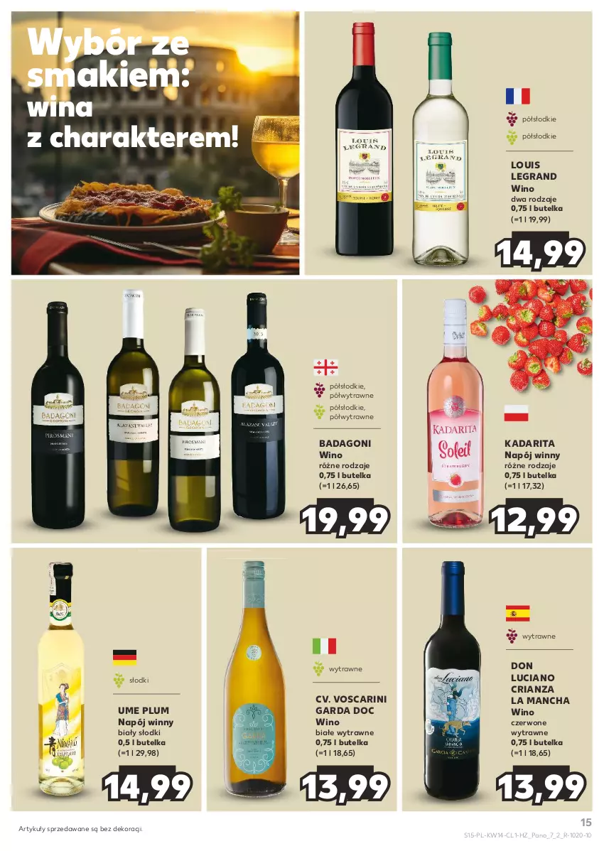 Gazetka promocyjna Kaufland - Barek Kauflandu - ważna 04.04 do 17.04.2024 - strona 15 - produkty: Gra, Napój, Wino, Wino białe, Wino czerwone