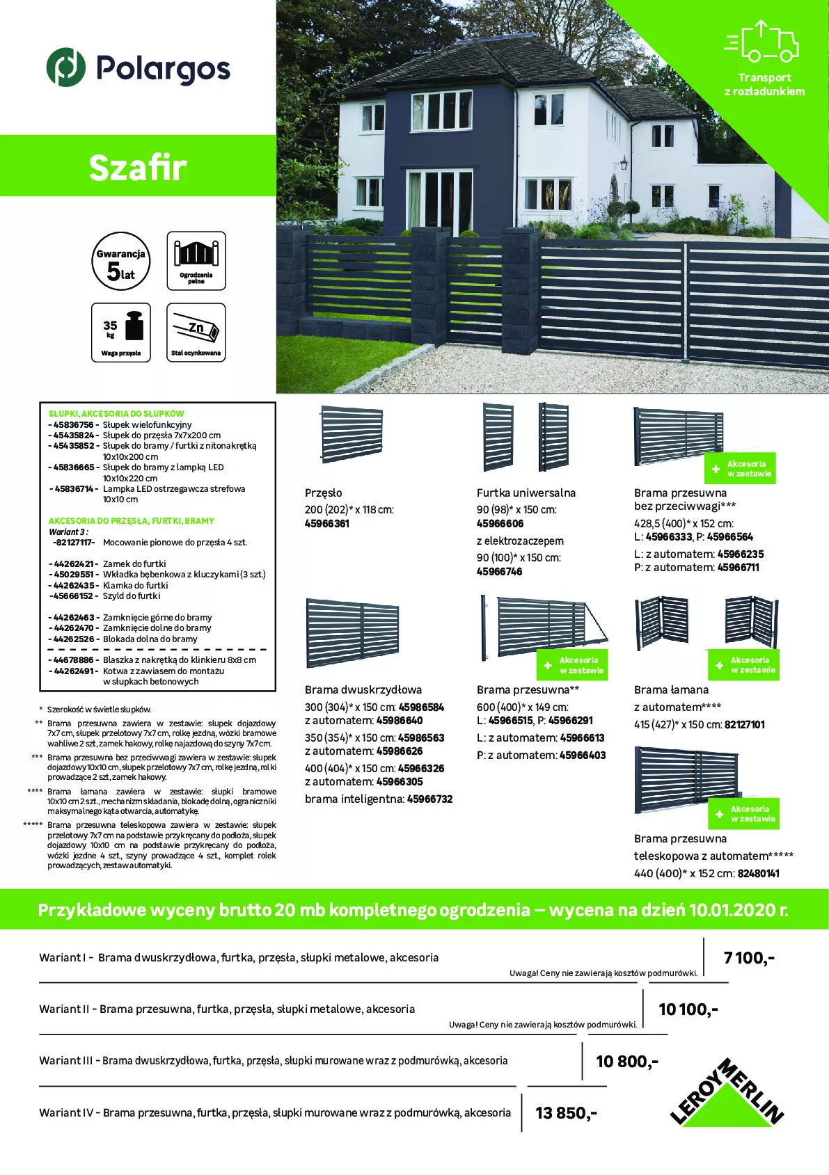 Gazetka promocyjna Leroy Merlin - Ogrodzenia 2020 - ważna 01.12 do 31.12.2020 - strona 15