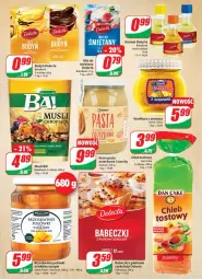 Gazetka promocyjna Dino - Gazetka - Gazetka - ważna od 02.05 do 02.05.2022 - strona 7 - produkty: Por, Mus, Ba!, Ananas, Konfitura, Chleb tostowy, Syrop, Brzoskwinie, Dan Cake, Chleb, Delecta, Budyń, Babeczki, Bakalland